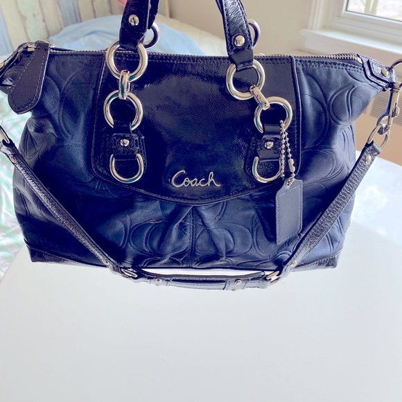 Coach Navy Bag (hand & shoulder) - Picture 3 of 6